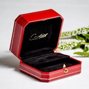 Cartier Leather Earrings Presentation Box